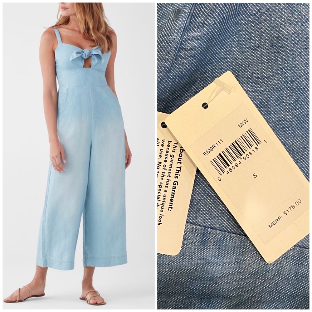 NWT Splendid Tie Front Jumpsuit